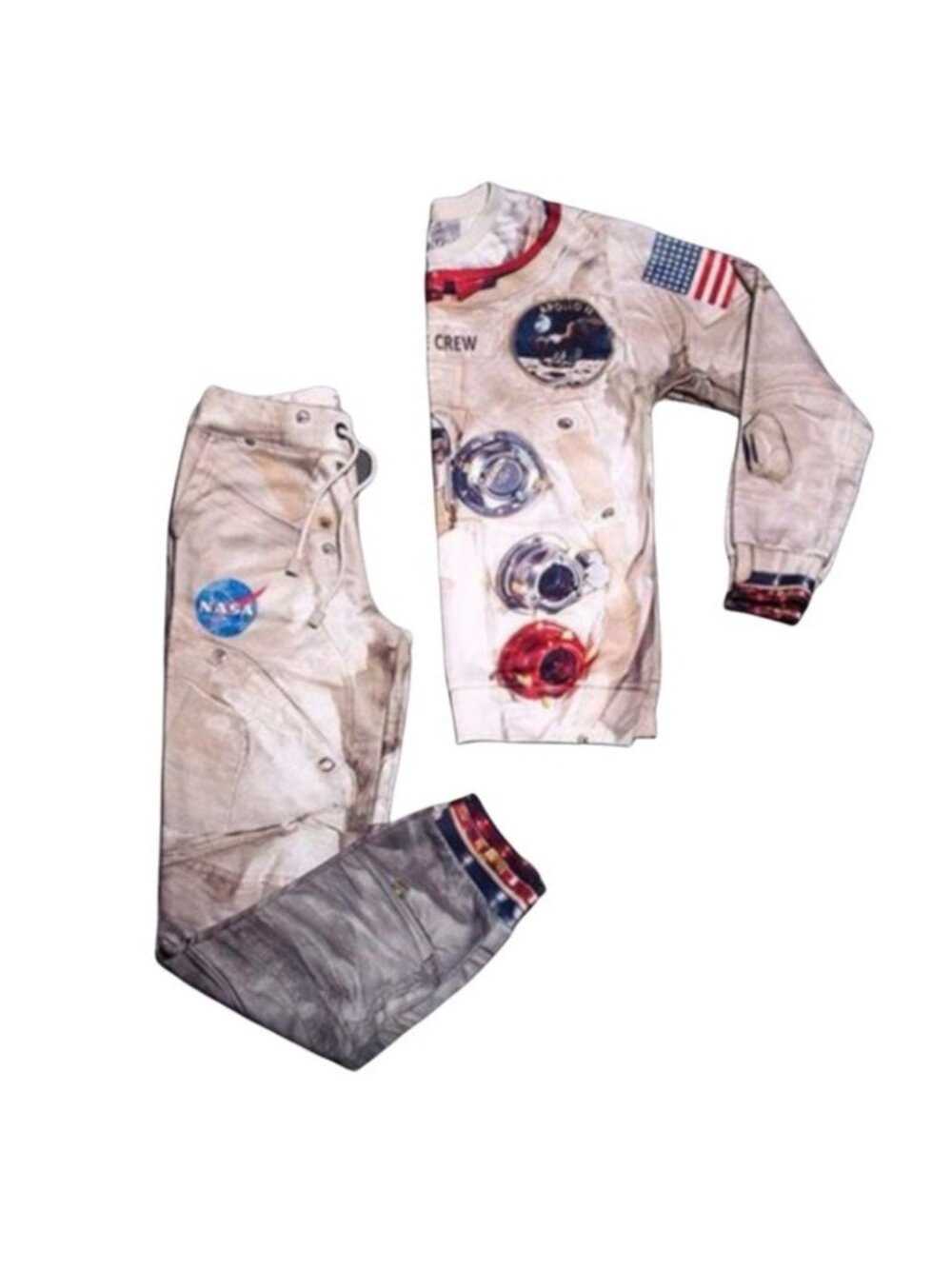 Fusion Clothing Unisex Apollo 11 Sweatsuit Small Astronaut Costume Cosplay